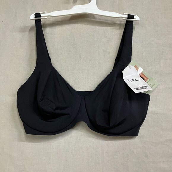 NWT Bali Women's Size 36D Black Tailored Underwire Minimizer Full Coverage Bra - Picture 4 of 12